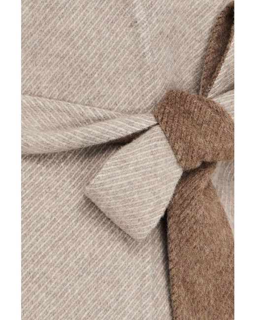Theory Natural Convertible Wool And Cashmere-blend Jacket