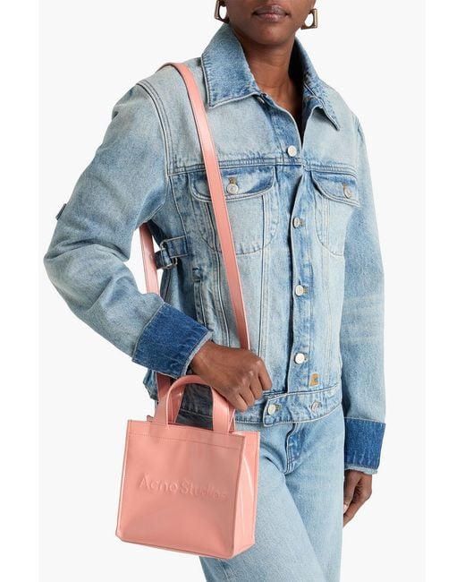 Acne Pink Embossed Tote