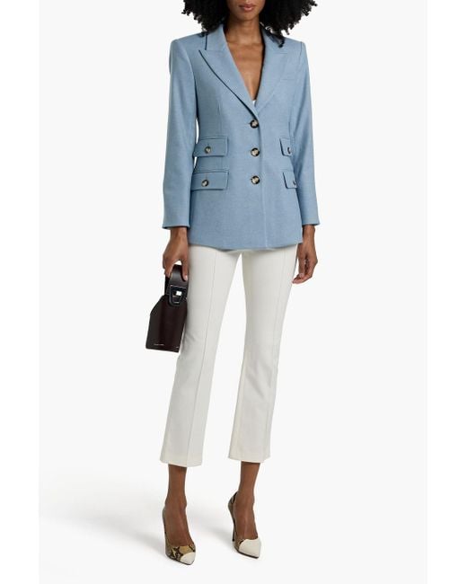 Veronica Beard Blue Blazer "nalani dickey" aus flanell