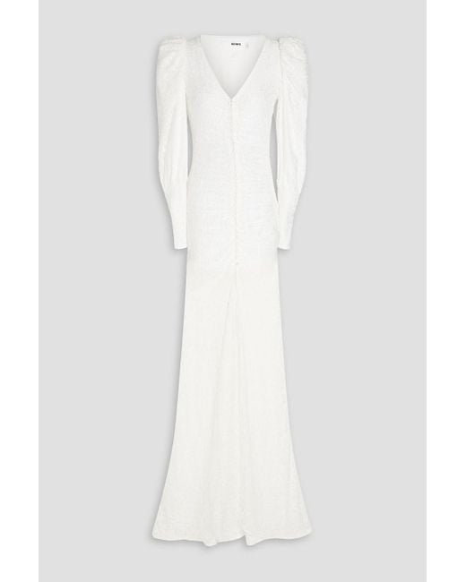 ROTATE BIRGER CHRISTENSEN White Stretch-lace Bridal Gown