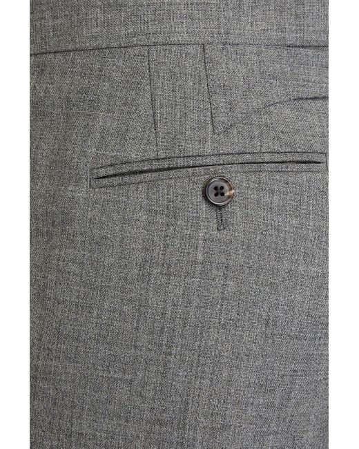 Thom Browne Gray Cropped Wool Tapered Pants