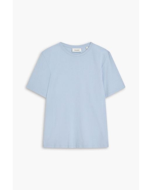FRAME Blue Cotton-Jersey T-Shirt for men