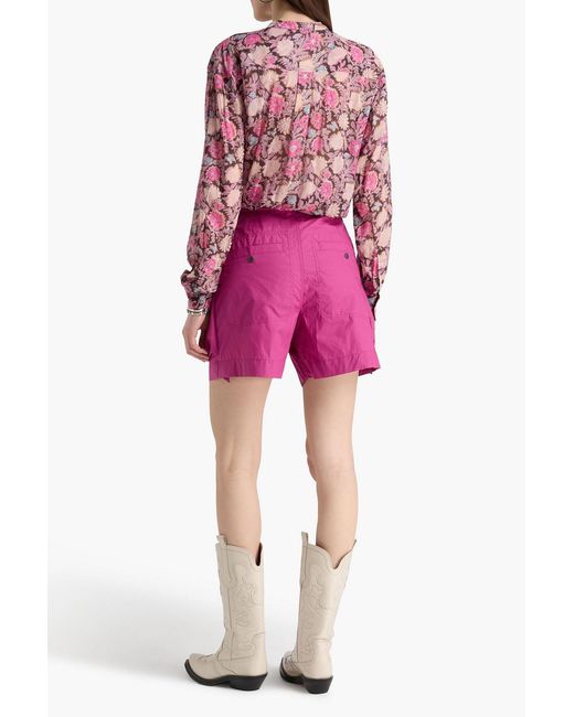 Isabel Marant Pink Ferdini Shell Shorts