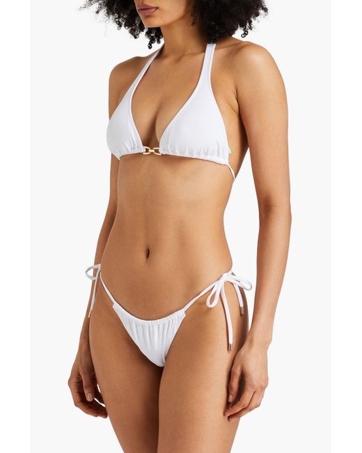 Melissa Odabash White France tief sitzendes bikini-höschen