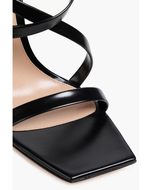 Gianvito Rossi Metallic Lindsay 95 Leather Sandals