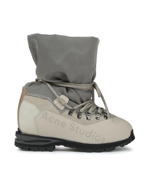 acne snow boots