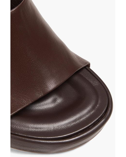 Jacquemus Brown Les Mules Argilla Leather Sandal