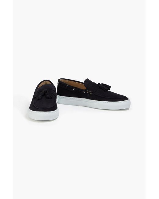 Frescobol Carioca Monta bootsschuhe aus veloursleder mit troddeln in Black für Herren