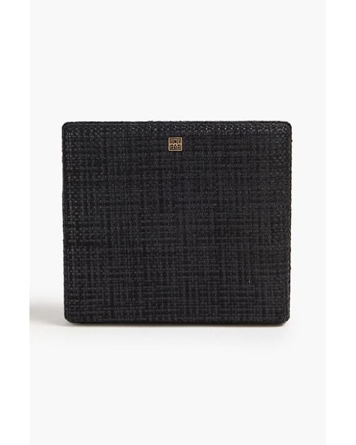 Totême  Black Clutch aus tweed
