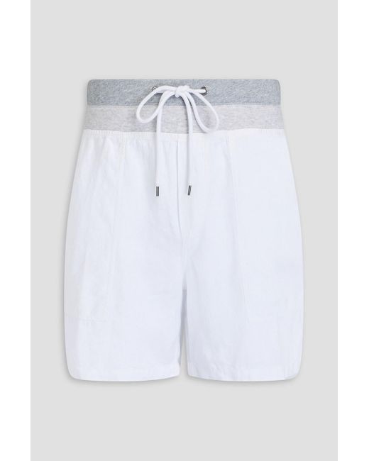 James Perse Blue Linen Shorts for men