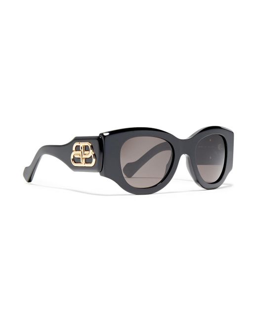 Balenciaga Black D-frame Acetate Sunglasses