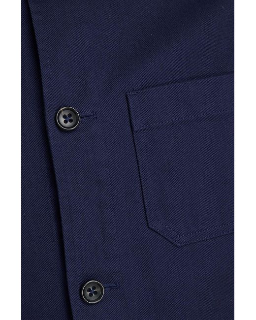 Slowear Blue Cotton-Gabardine Jacket for men