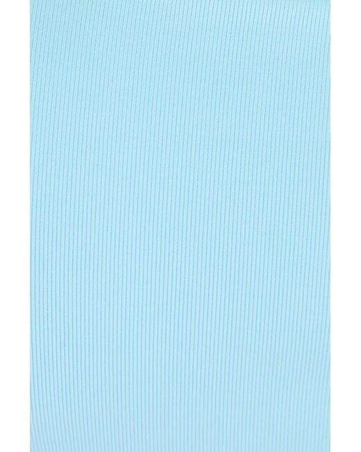 Melissa Odabash Blue Vegas Ruched Underwired Bikini Top