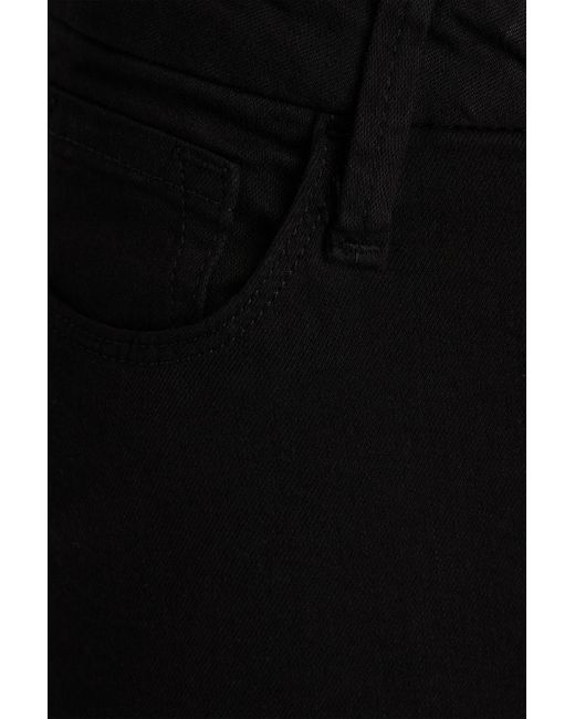 FRAME Black Le Mini Boot Mid-Rise Bootcut Jeans