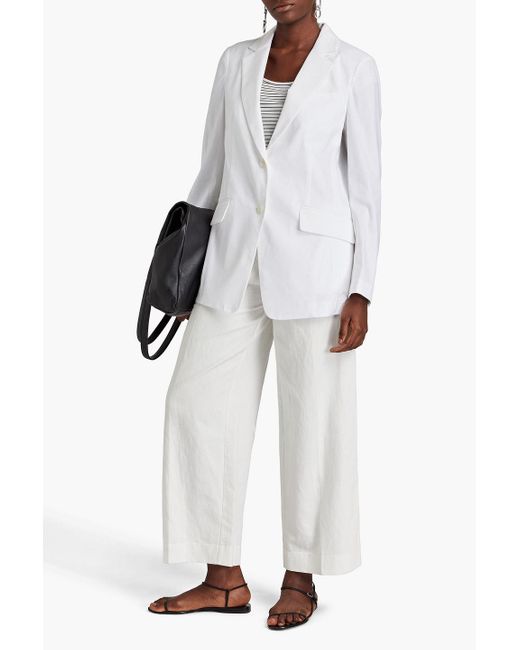 Rag & Bone White Charles Linen-blend Blazer