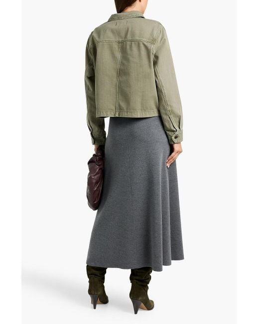 Alex Mill Green Marfa Herringbone Cotton Jacket