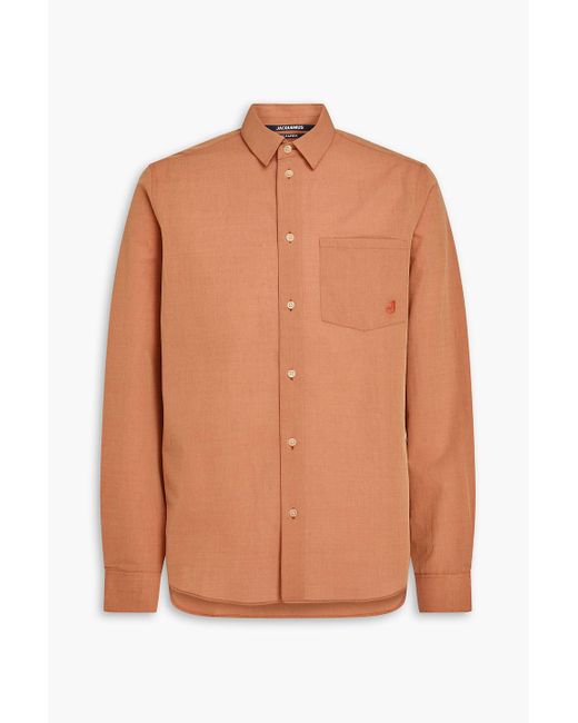 Jacquemus Orange Meio Woven Shirt for men