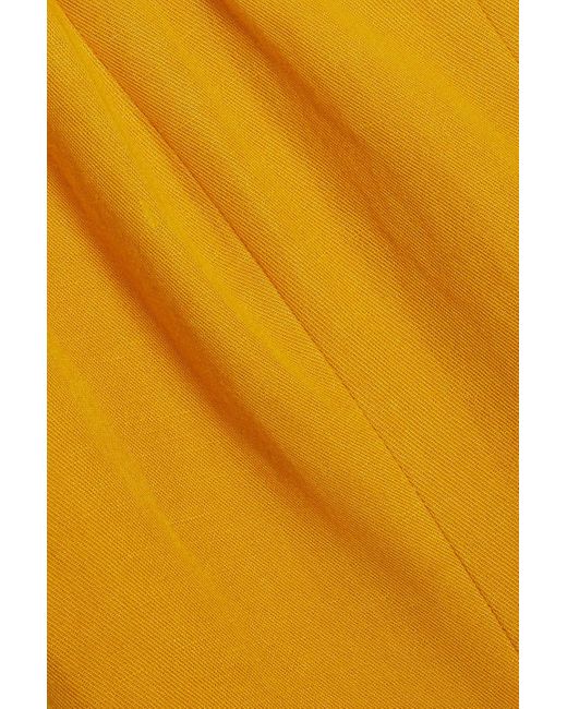 Vince Yellow Canvas Midi Dress