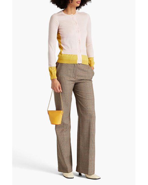 Marni Pink Two-tone Wool Cardigan