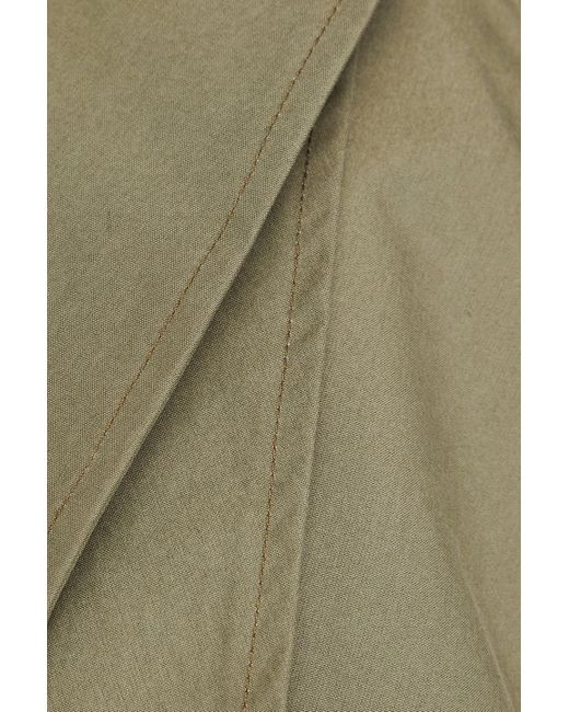 Palmer//Harding Green Inhale Cotton-drill Hooded Trench Coat
