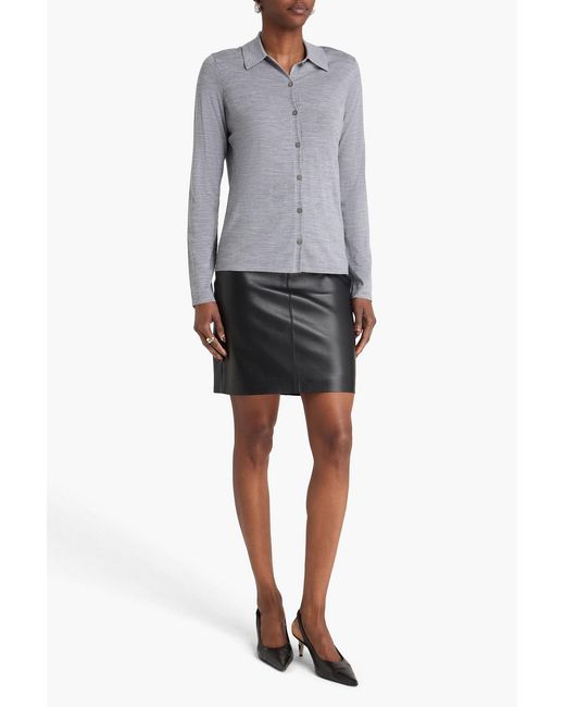 Theory Blue Wool Shirt