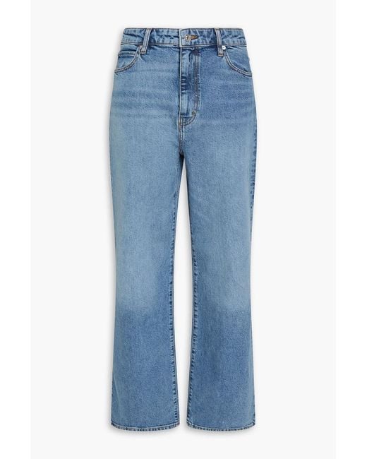 FRAME Blue High-Rise Bootcut Jeans