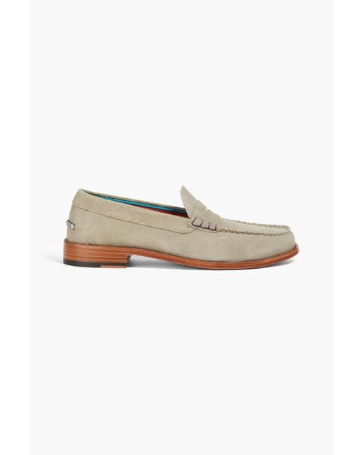 Paul Smith Green Lido Suede Loafers for men