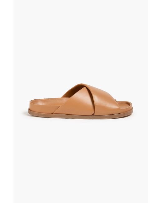 Mansur Gavriel White Sandalen aus leder