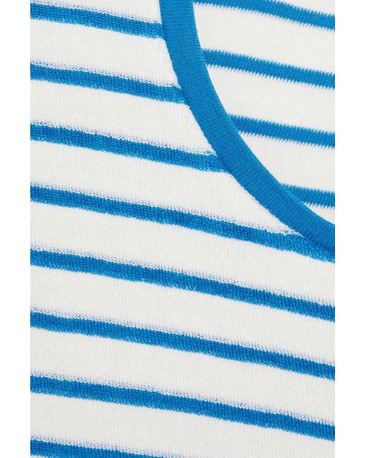 Frescobol Carioca Blue Striped Cotton-jersey T-shirt for men