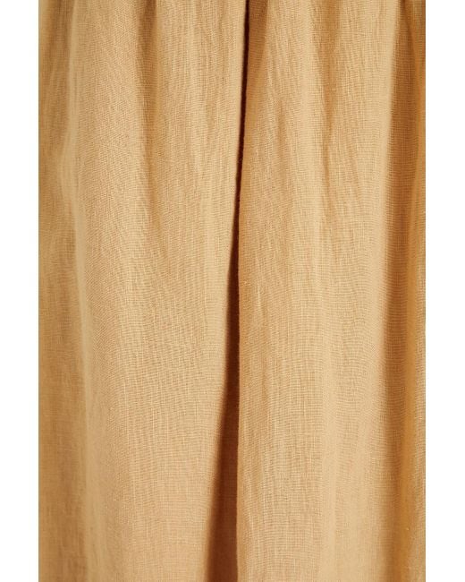 Alex Mill Natural Linen Midi Skirt