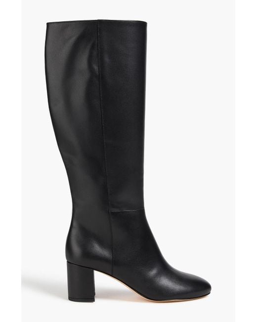 Stuart Weitzman Black Celina 60 Leather Knee Boots