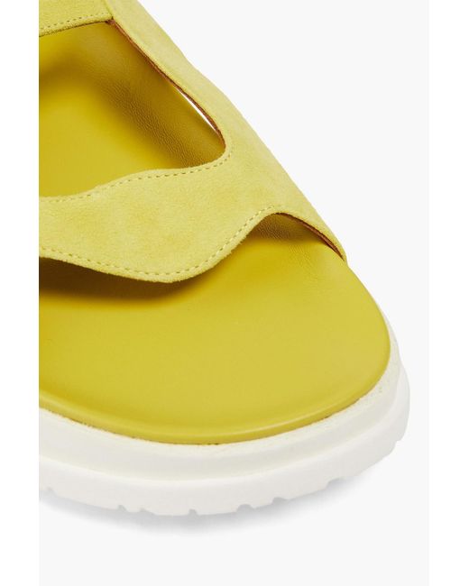 Zimmermann Yellow Sandalen aus veloursleder