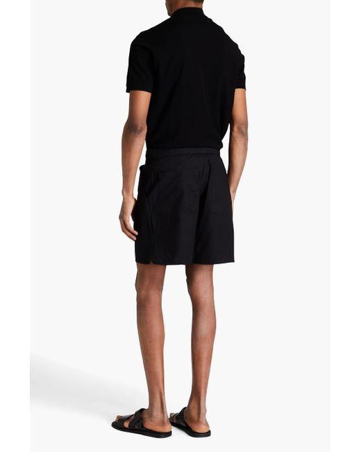 Officine Generale Blue Dony Cotton-Poplin Drawstring Shorts for men