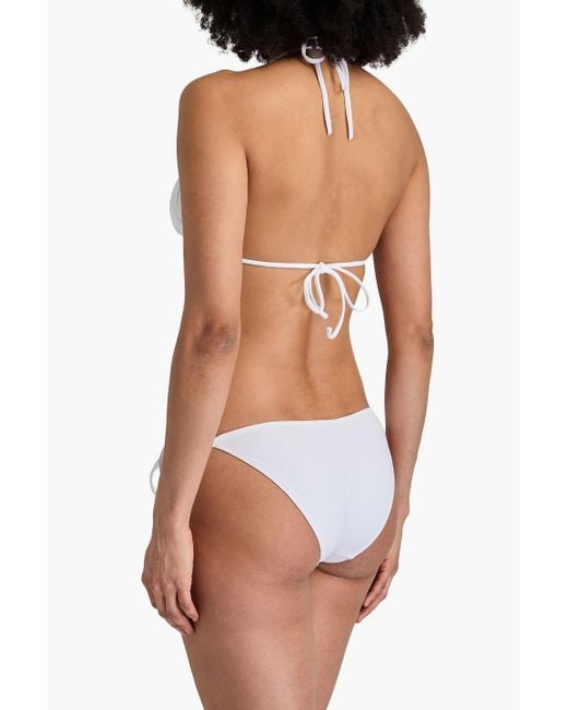 Melissa Odabash Blue Andorra Low-Rise Bikini Briefs
