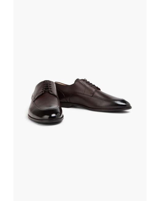 Bally Brown Wedmer Leather Derby Shoes for men