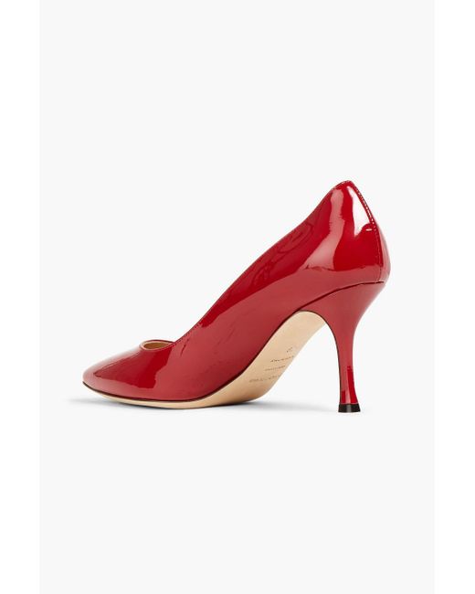Sergio Rossi Red Patent-leather Pumps