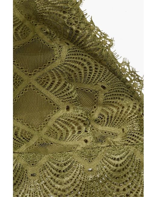 Cosabella Green Allure Stretch-lace Bralette