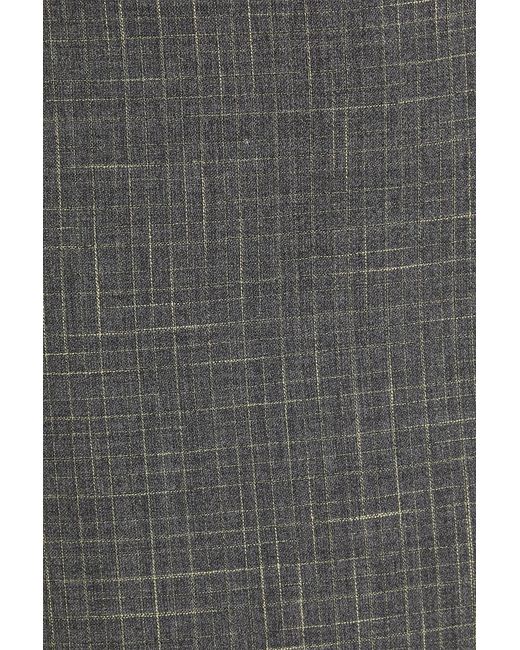 Jil Sander Gray Wool-blend Skirt