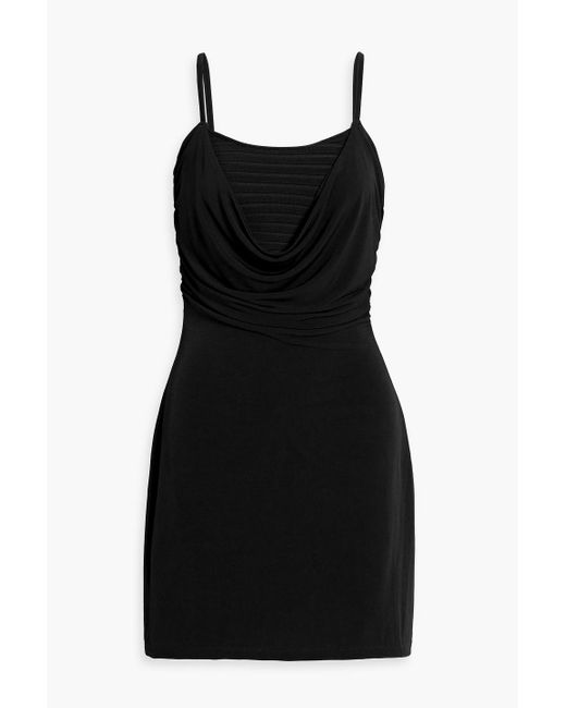 Herv Lger Elizabeth Bandage And Stretch-Jersey Mini Dress in Black | Lyst Herv Lger Elizabeth Bandage And Stretch-Jersey Mini Dress in Black | Lyst
