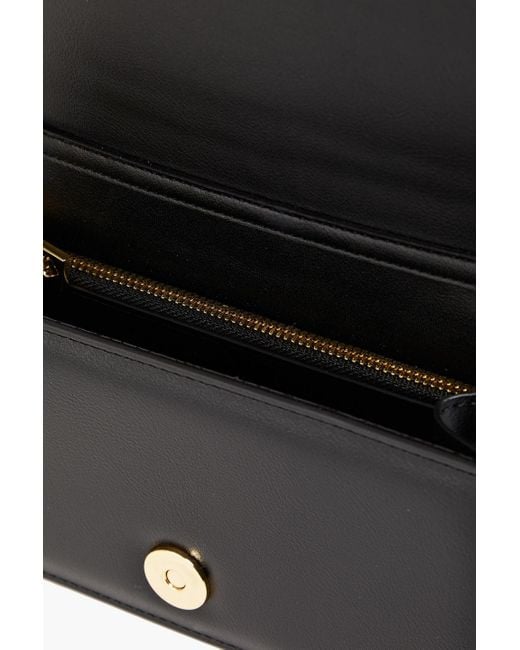 Love Moschino Black Embossed Faux Leather Clutch