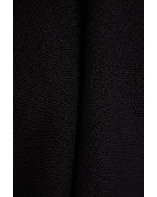 Gentry Portofino Black Cotton And Cashmere-blend Top