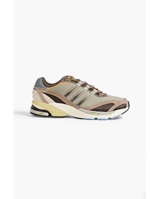 Adidas Originals Natural Supernova Cushion 7 Mesh, Suede And Leather Sneakers for men