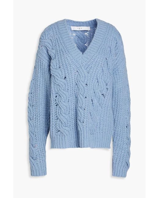 IRO Cable-knit Sweater in Blue | Lyst Canada