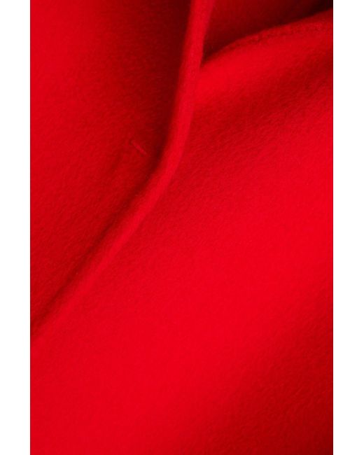 Emporio Armani Red Cashmere-felt Coat