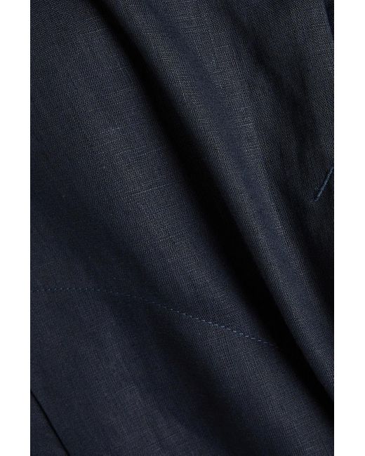 Emporio Armani Blue Linen Jacket