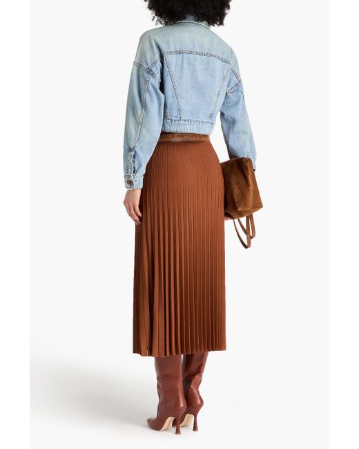 Zimmermann Blue Cropped Denim Jacket