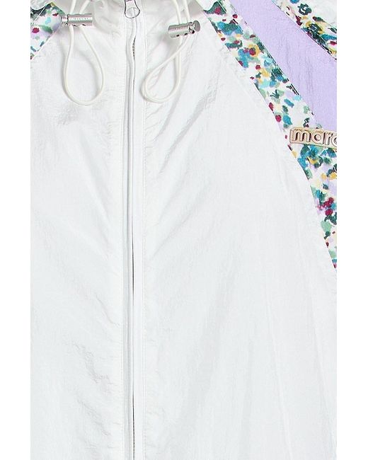 Isabel Marant Blue Midaiazi Printed Shell Track Jacket