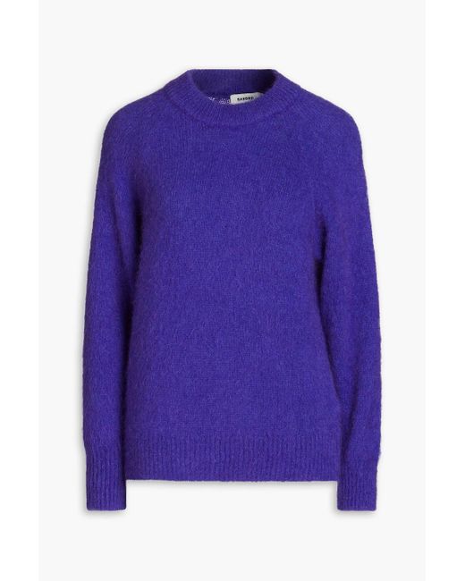 Sandro Blue Ramses Mohair-blend Sweater