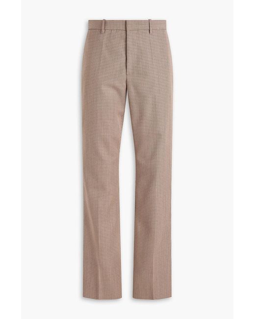 Jil Sander Natural Gingham Wool-Tweed Pants for men
