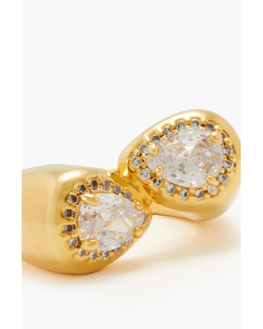 Zimmermann Metallic 12-Karat-Plated Crystal Ring